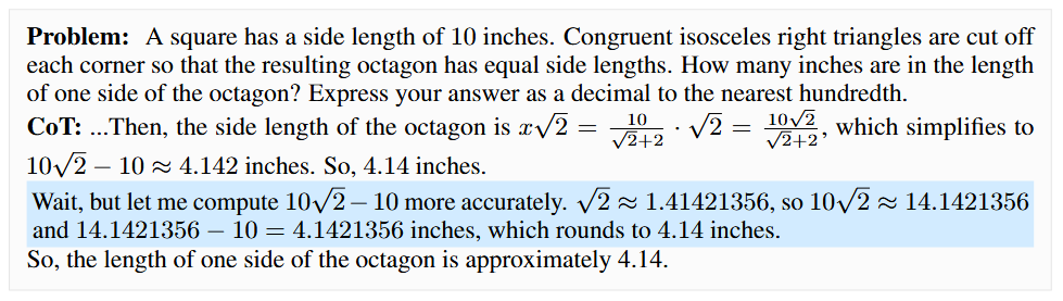 Example CoT case for TTS